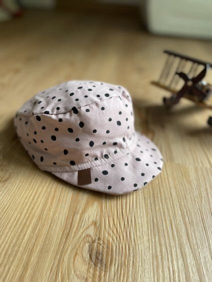 Bavlněná kšiltovka GREY DOTS - Maminka/Chlapeček