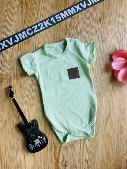 Body PASTEL GREEN - Chlapeček (krátký rukáv)