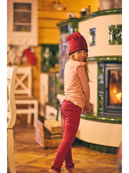 DÍVČÍ Hřejivé zimní TERMO LEGÍNY VIOLET WARMKEEPER
