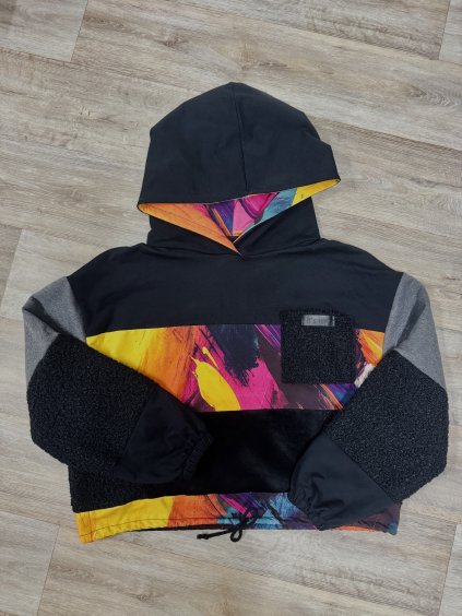 Dámská PATCHWORK Oversize Hoodie 24