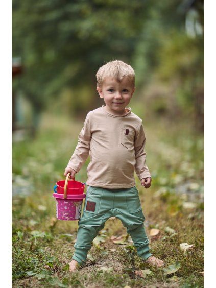 Triko NATURE Beige Organic - Chlapeček (dlouhý rukáv)