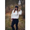 CROP OVERSIZE mikina z warmkeeperu RAINBOW  - Dámská