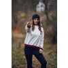 CROP OVERSIZE mikina z warmkeeperu RAINBOW  - Dámská