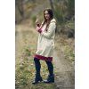 DÁMSKÁ Prodloužená WARMKEEPER mikina HOOD UP RAINBOW  (vhodné pro TĚHOTNÉ)