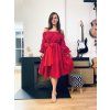 DÁMSKÉ Šaty OLIVIA RED mušelín (vhodné jako těhotenské)