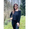 Dámská CROP mikina BLACK WARMKEEPER