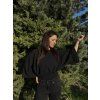 DÁMSKÝ OVERSIZE TOP Black MUŠELÍN