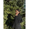 DÁMSKÝ OVERSIZE TOP Black MUŠELÍN