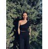 Dámský CROP TOP ONE-SIDE Black