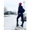 Dámská NEKOJICÍ mikina HOODIE SHINY Black
