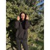 Dámská NEKOJICÍ mikina HOODIE SHINY Black