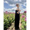 DÁMSKÉ Splývavé Viskózové Šaty WMN LONG Black