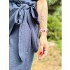 DÁMSKÉ Šaty ASHTANGA Dark Blue mušelín