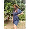 DÁMSKÉ Šaty ASHTANGA Dark Blue mušelín