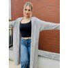 DÁMSKÝ OVERSIZE kabát MELANGE GREY Long