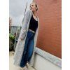 DÁMSKÝ OVERSIZE kabát MELANGE GREY Long