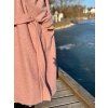 DÁMSKÝ OVERSIZE kabát GARDEN of ROSES Light Pink LONG