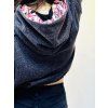 Dámská CROP OVERSIZE mikina DARK GREY