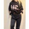 Dámská PATCHWORK Oversize Hoodie 10