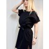 DÁMSKÉ KOJICÍ ŠATY SE ZIPY A ROZPARKY BLACK