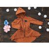 Softshell kabát s fleecem CINNAMON DOTS - Holčička